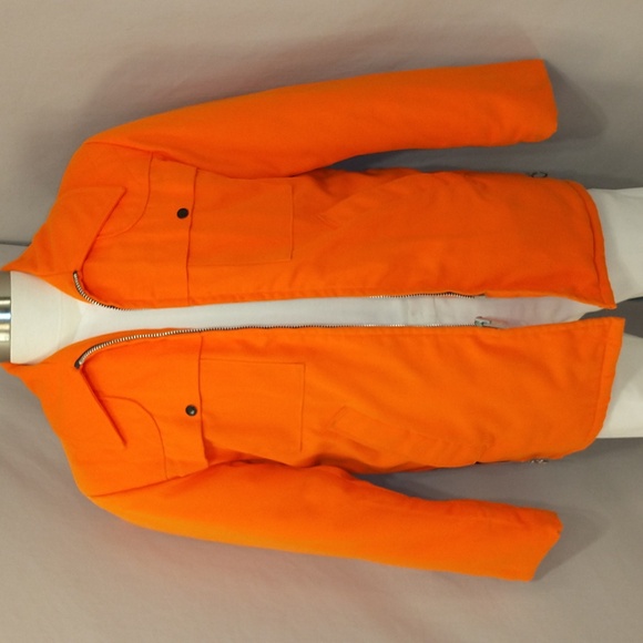 Vintage Hunting Jacket Bright Safety Orange USA Made Sportswear Men's 42